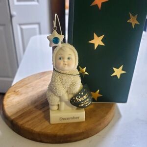 Snowbabies You're The Birthday Star December, Swarovski Blue Zircon